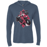 T-Shirts Indigo / X-Small Bombs Away Triblend Long Sleeve Hoodie Tee