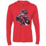 T-Shirts Vintage Red / X-Small Bombs Away Triblend Long Sleeve Hoodie Tee