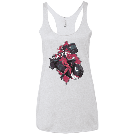 T-Shirts Heather White / X-Small Bombs Away Women's Triblend Racerback Tank