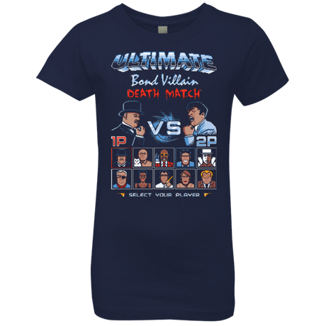 T-Shirts Midnight Navy / YXS Bond Villain Death Match Girls Premium T-Shirt