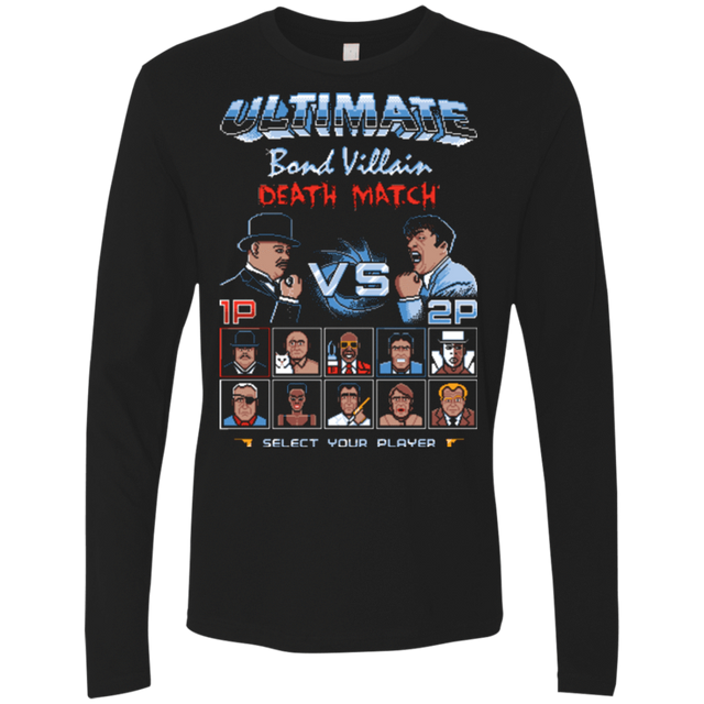 T-Shirts Black / Small Bond Villain Death Match Men's Premium Long Sleeve