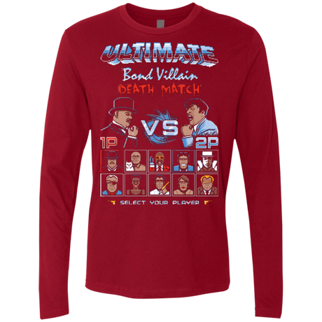 T-Shirts Cardinal / Small Bond Villain Death Match Men's Premium Long Sleeve