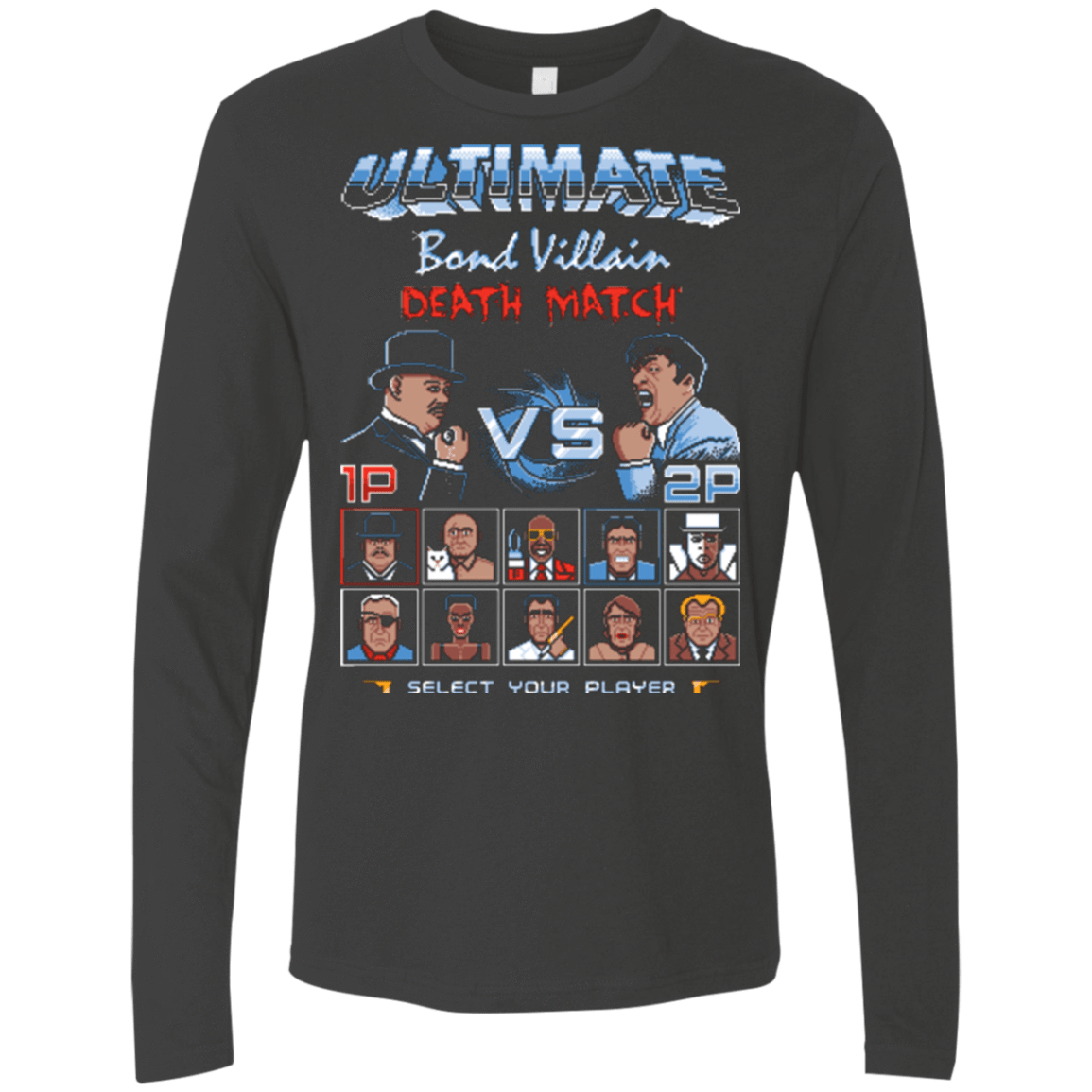 T-Shirts Heavy Metal / Small Bond Villain Death Match Men's Premium Long Sleeve