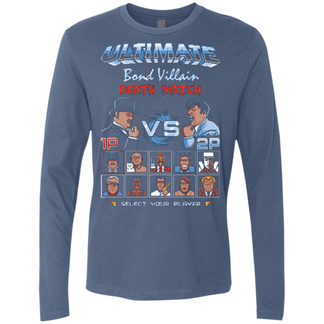 T-Shirts Indigo / Small Bond Villain Death Match Men's Premium Long Sleeve
