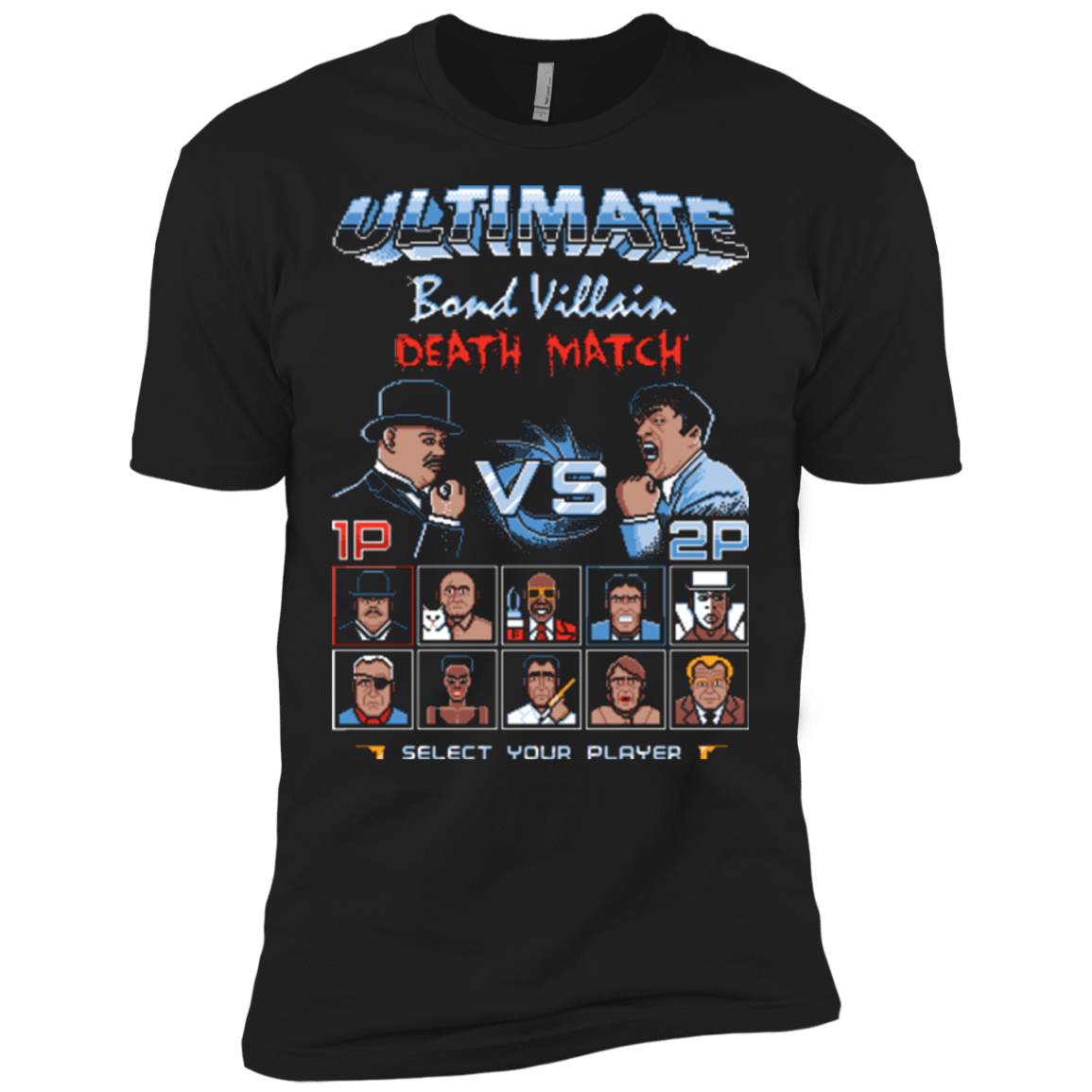 T-Shirts Black / X-Small Bond Villain Death Match Men's Premium T-Shirt