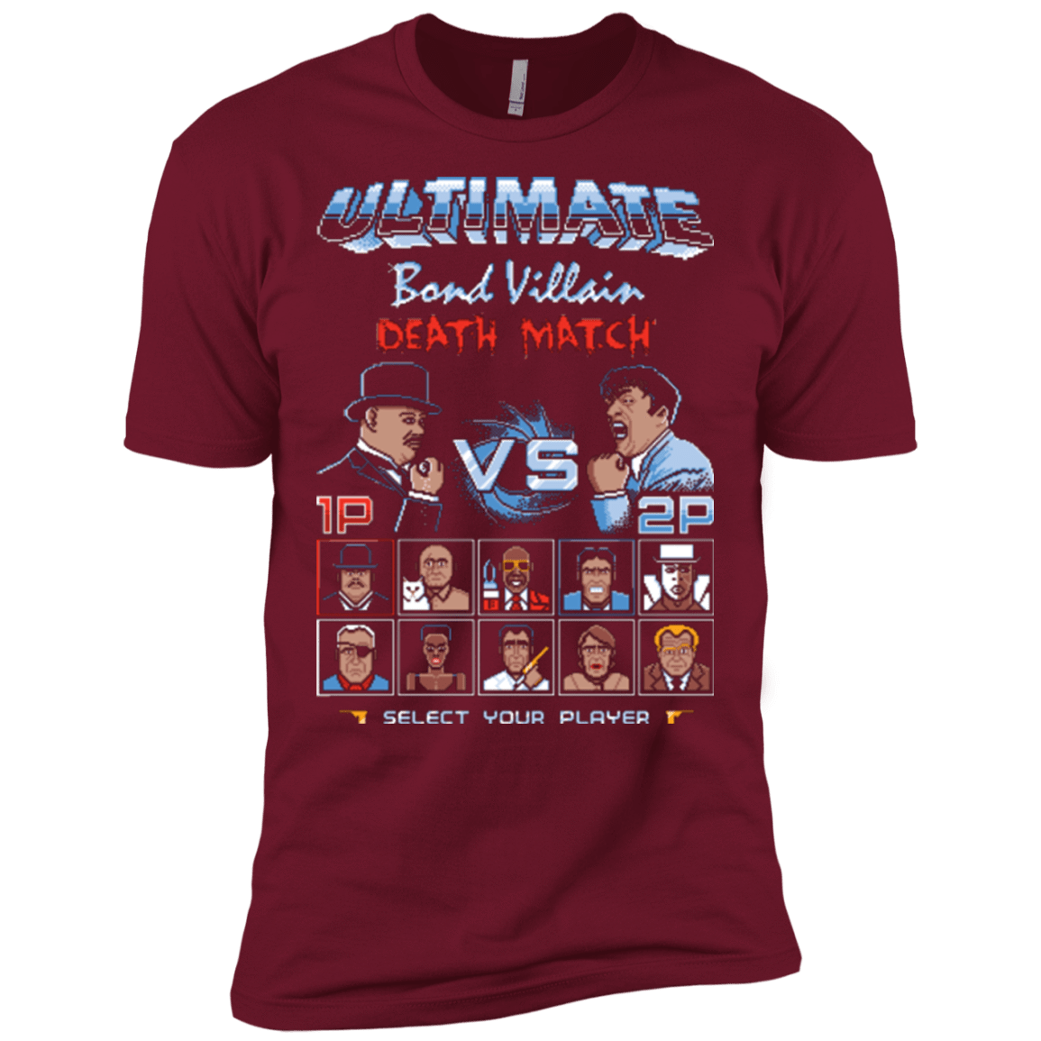 T-Shirts Cardinal / X-Small Bond Villain Death Match Men's Premium T-Shirt