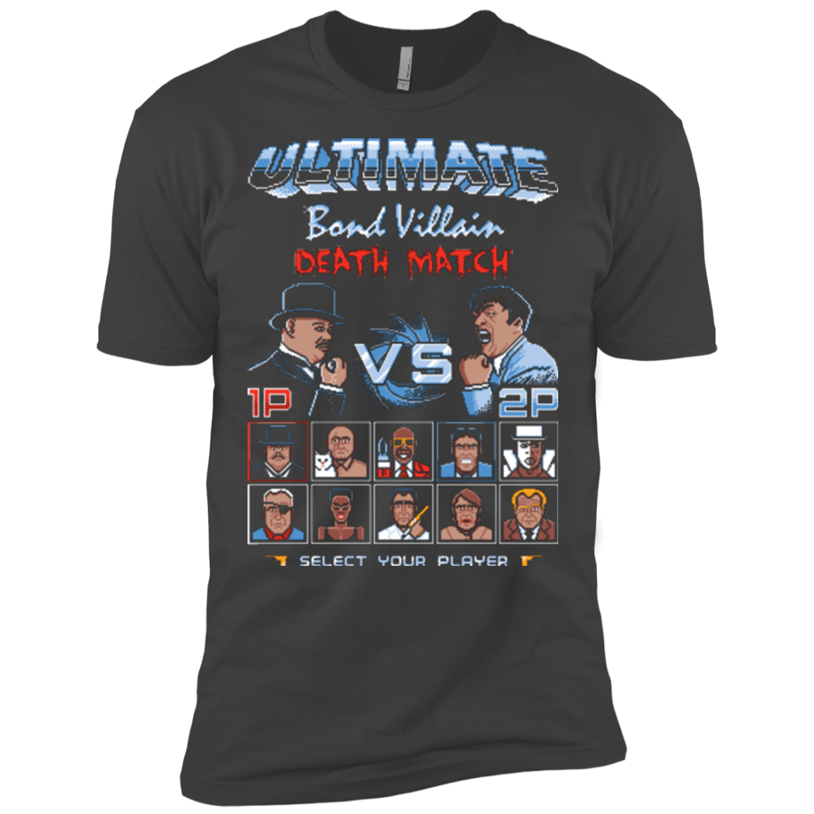 T-Shirts Heavy Metal / X-Small Bond Villain Death Match Men's Premium T-Shirt