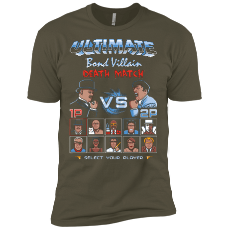 T-Shirts Military Green / X-Small Bond Villain Death Match Men's Premium T-Shirt