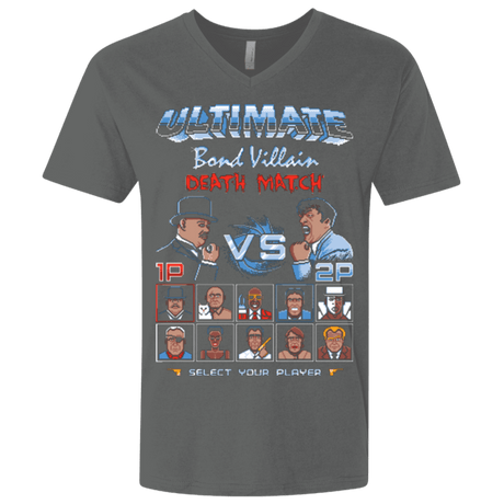 T-Shirts Heavy Metal / X-Small Bond Villain Death Match Men's Premium V-Neck