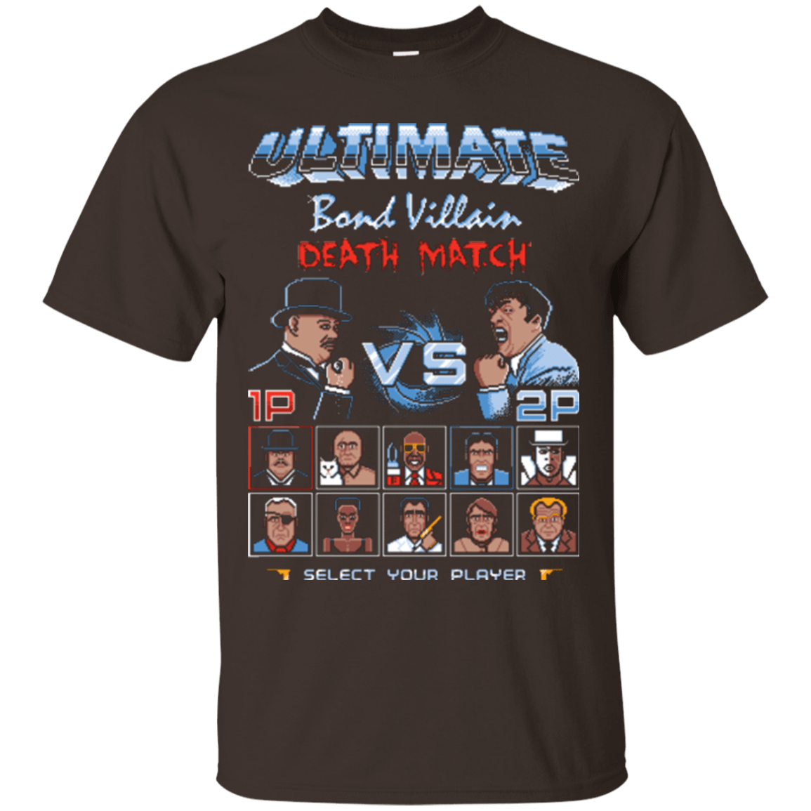 T-Shirts Dark Chocolate / Small Bond Villain Death Match T-Shirt