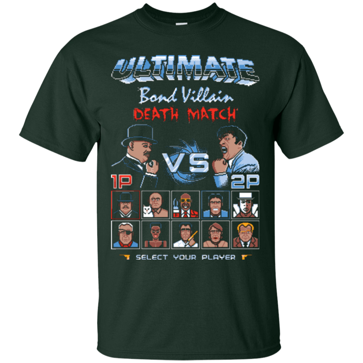 T-Shirts Forest Green / Small Bond Villain Death Match T-Shirt