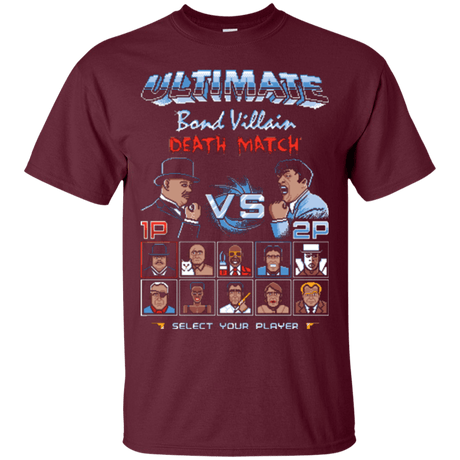 T-Shirts Maroon / Small Bond Villain Death Match T-Shirt