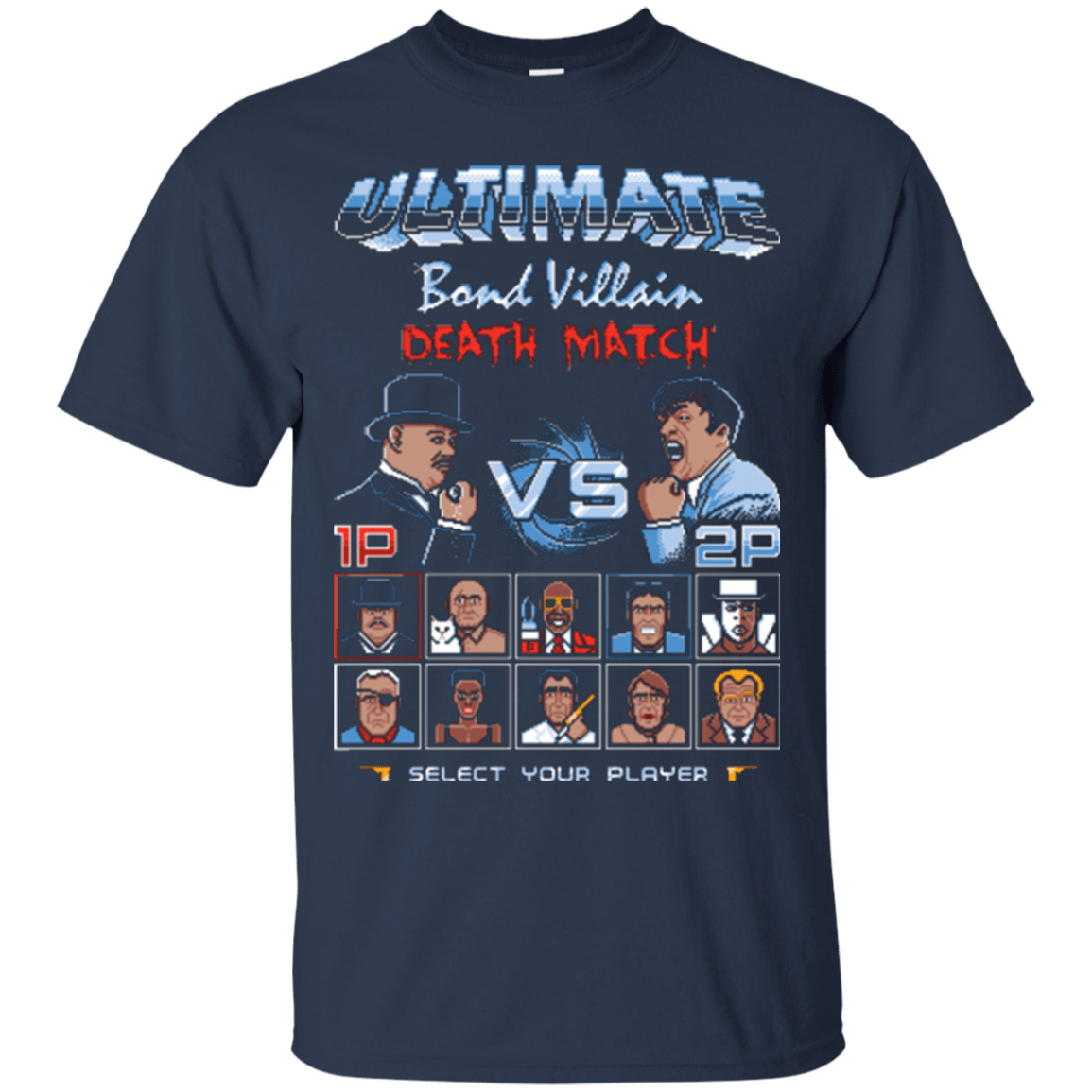 T-Shirts Navy / Small Bond Villain Death Match T-Shirt