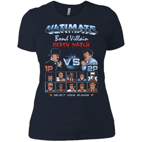 T-Shirts Midnight Navy / X-Small Bond Villain Death Match Women's Premium T-Shirt