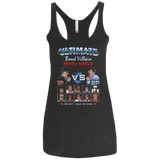 T-Shirts Vintage Black / X-Small Bond Villain Death Match Women's Triblend Racerback Tank