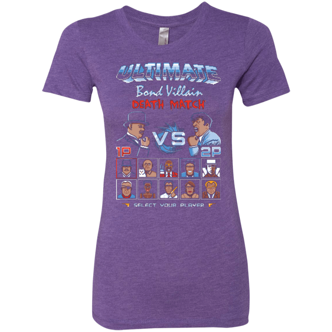 T-Shirts Purple Rush / Small Bond Villain Death Match Women's Triblend T-Shirt