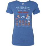 T-Shirts Vintage Royal / Small Bond Villain Death Match Women's Triblend T-Shirt