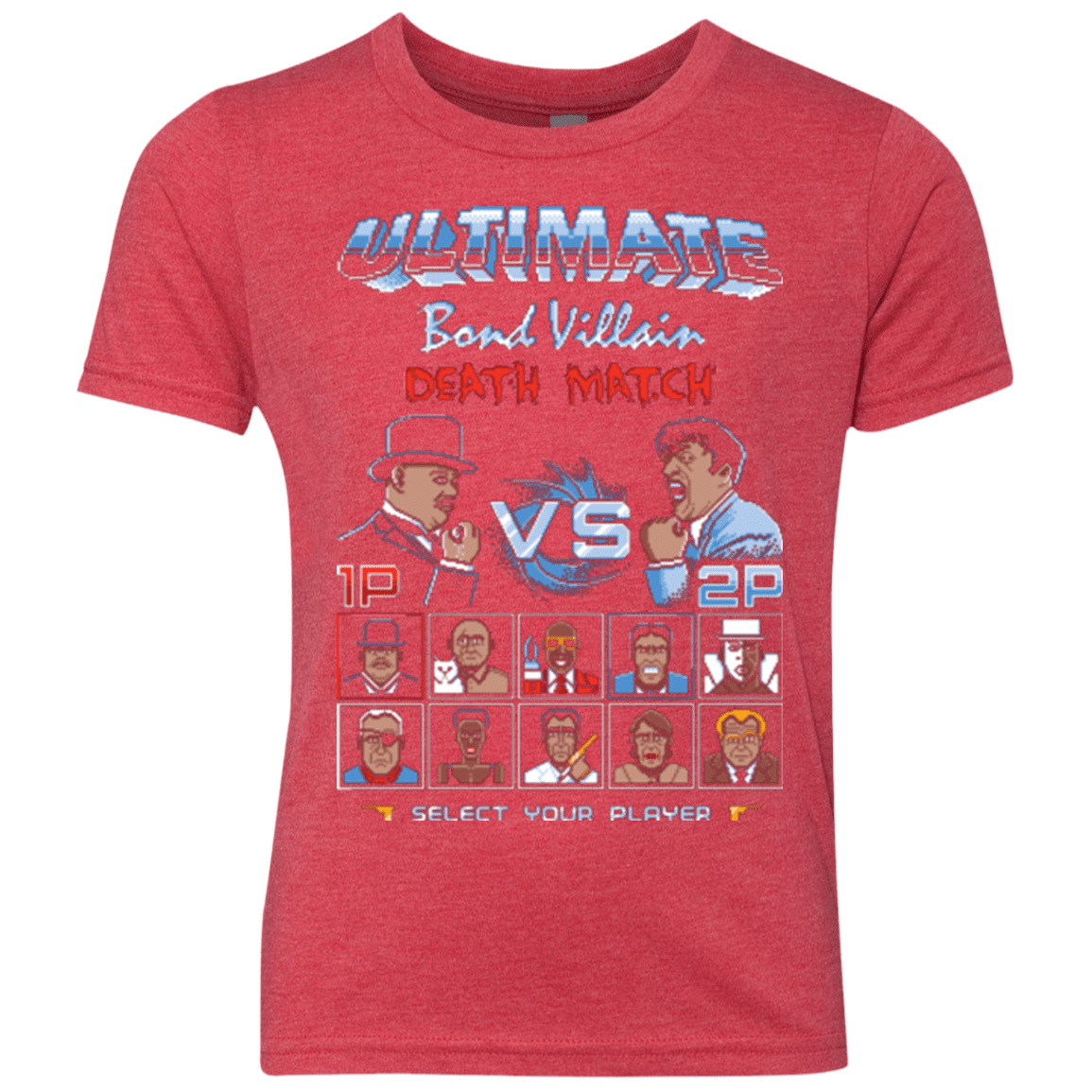 T-Shirts Vintage Red / YXS Bond Villain Death Match Youth Triblend T-Shirt
