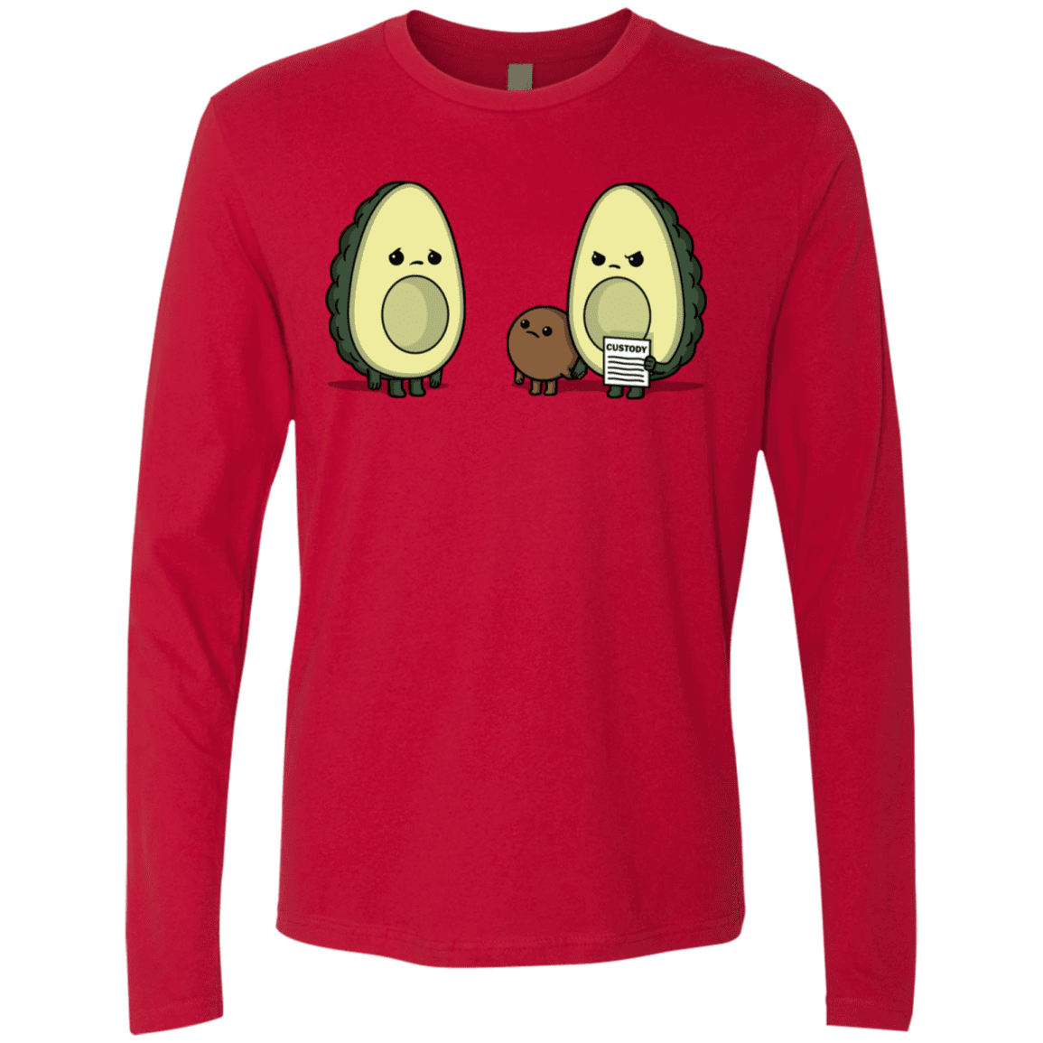 T-Shirts Red / S Bone Custody Men's Premium Long Sleeve