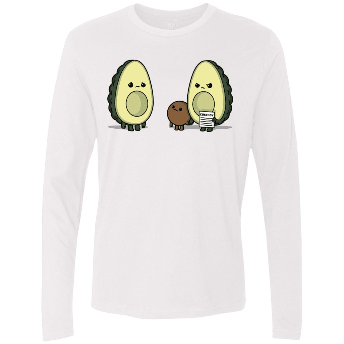 T-Shirts White / S Bone Custody Men's Premium Long Sleeve