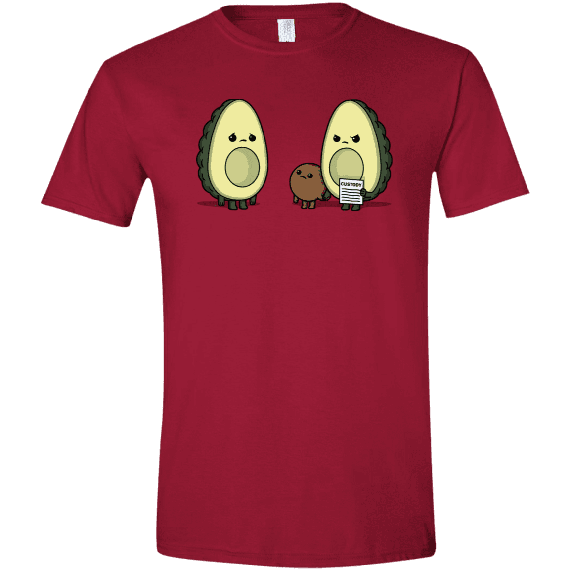 T-Shirts Cardinal Red / S Bone Custody Men's Semi-Fitted Softstyle