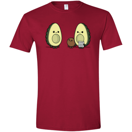 T-Shirts Cardinal Red / S Bone Custody Men's Semi-Fitted Softstyle