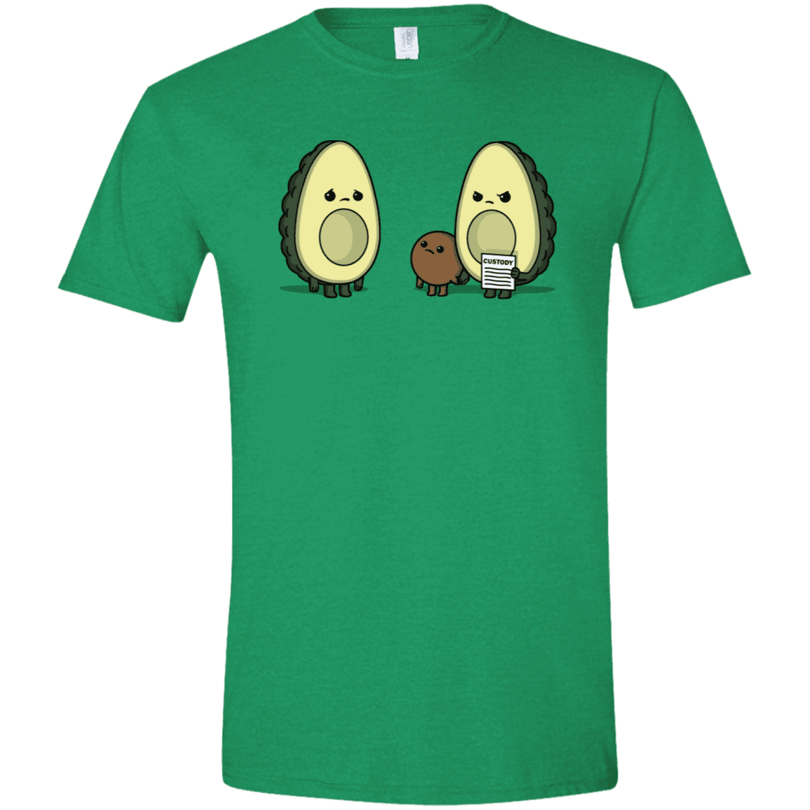 T-Shirts Heather Irish Green / M Bone Custody Men's Semi-Fitted Softstyle