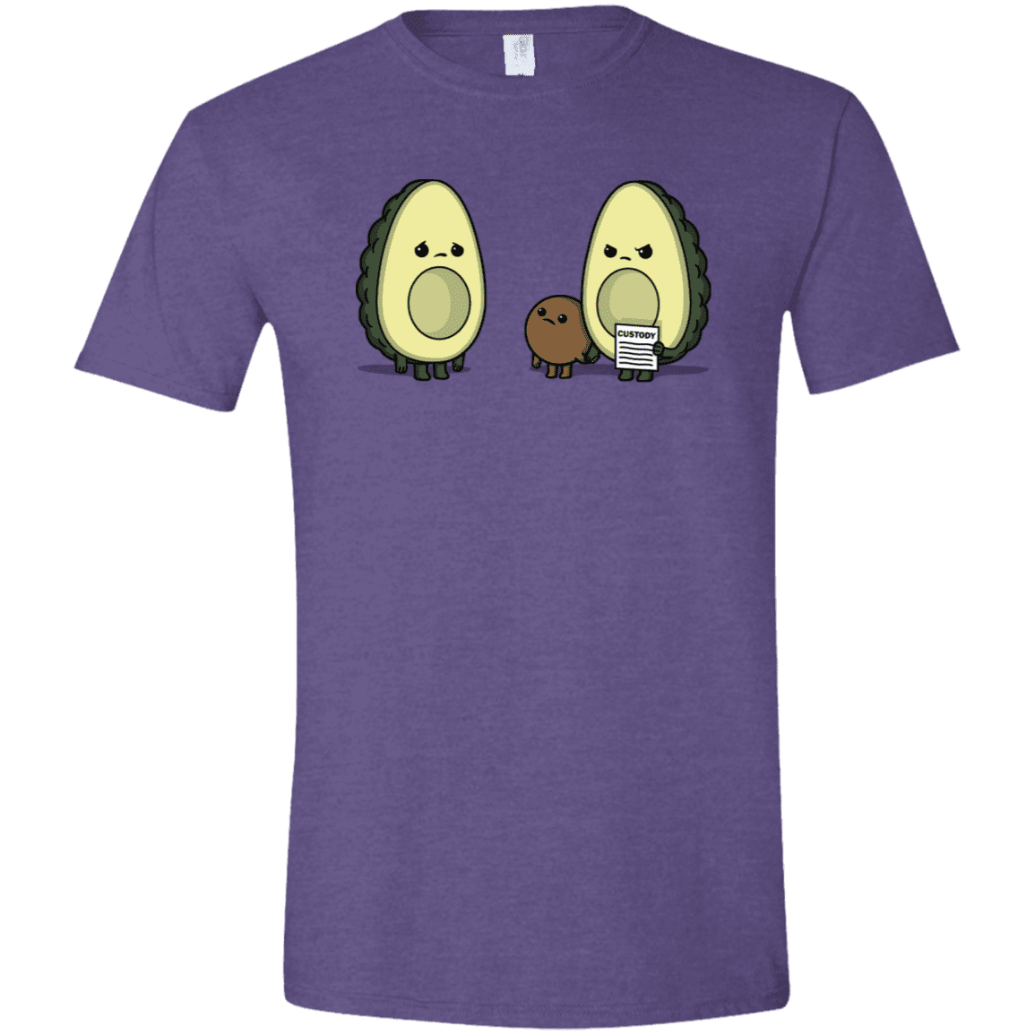 T-Shirts Heather Purple / S Bone Custody Men's Semi-Fitted Softstyle