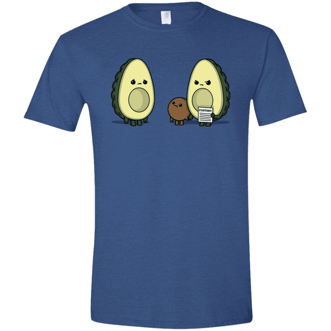 T-Shirts Heather Royal / X-Small Bone Custody Men's Semi-Fitted Softstyle