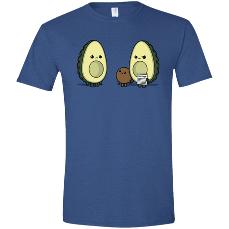 T-Shirts Heather Royal / X-Small Bone Custody Men's Semi-Fitted Softstyle