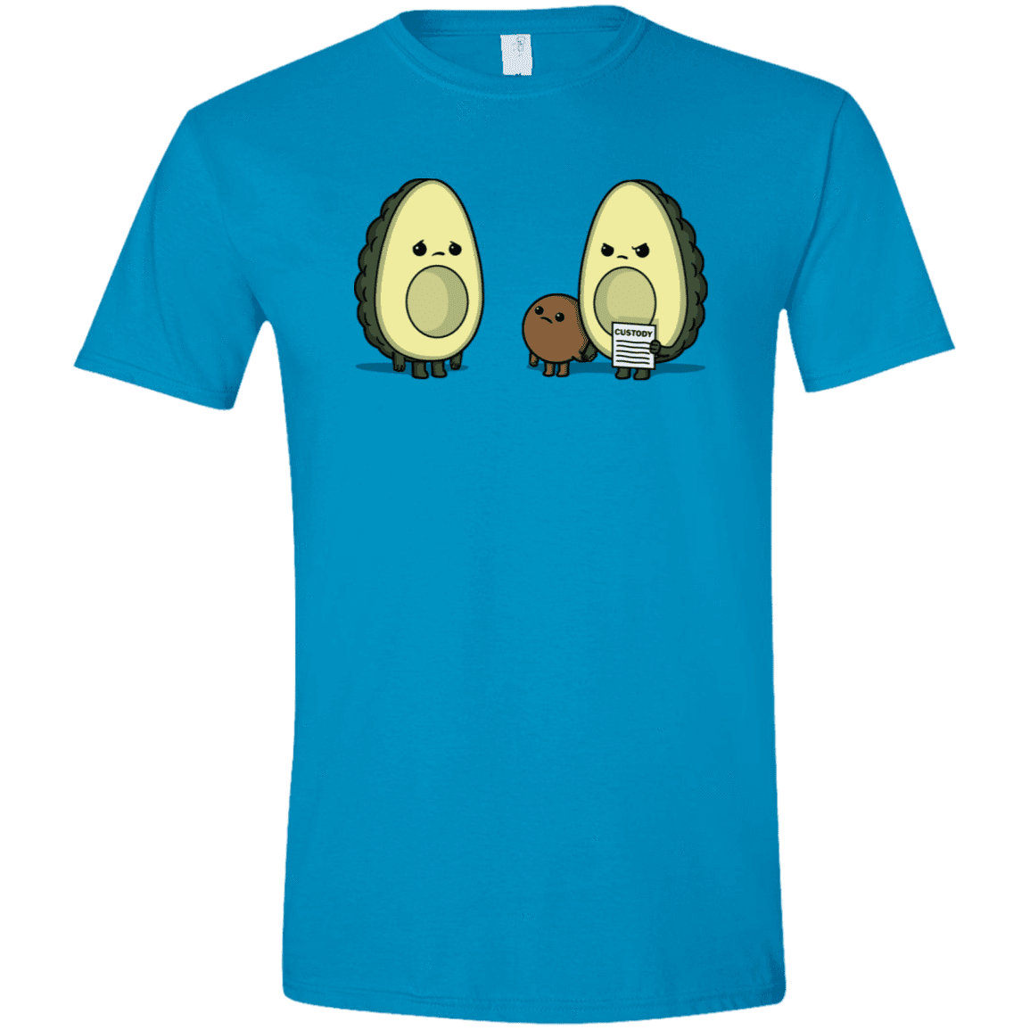 T-Shirts Sapphire / S Bone Custody Men's Semi-Fitted Softstyle