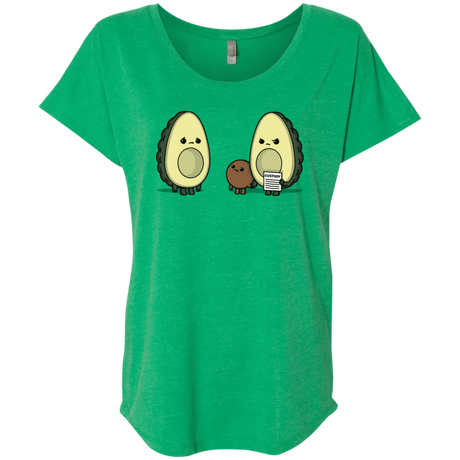 T-Shirts Envy / X-Small Bone Custody Triblend Dolman Sleeve