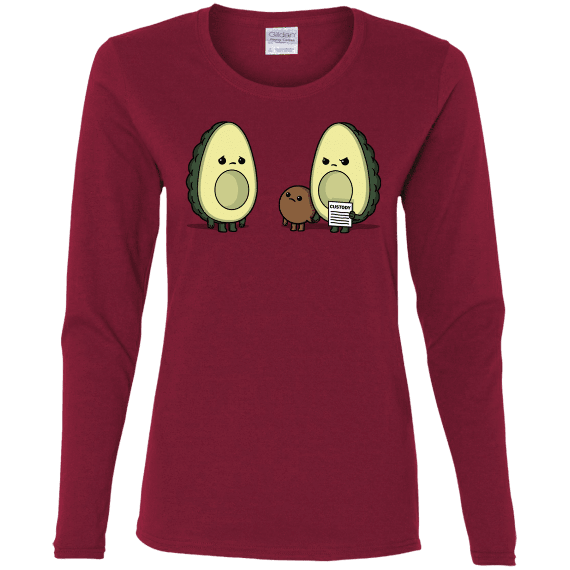 T-Shirts Cardinal / S Bone Custody Women's Long Sleeve T-Shirt