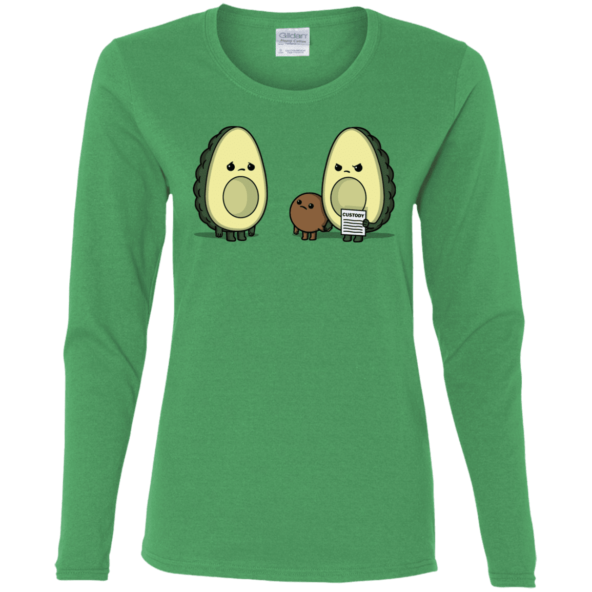 T-Shirts Irish Green / S Bone Custody Women's Long Sleeve T-Shirt