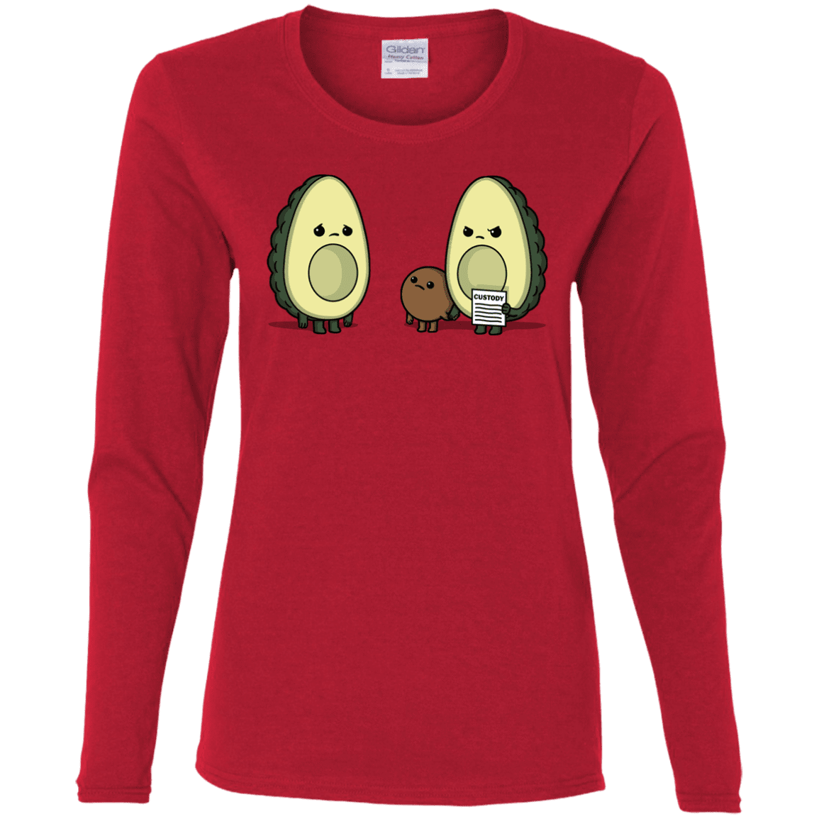 T-Shirts Red / S Bone Custody Women's Long Sleeve T-Shirt