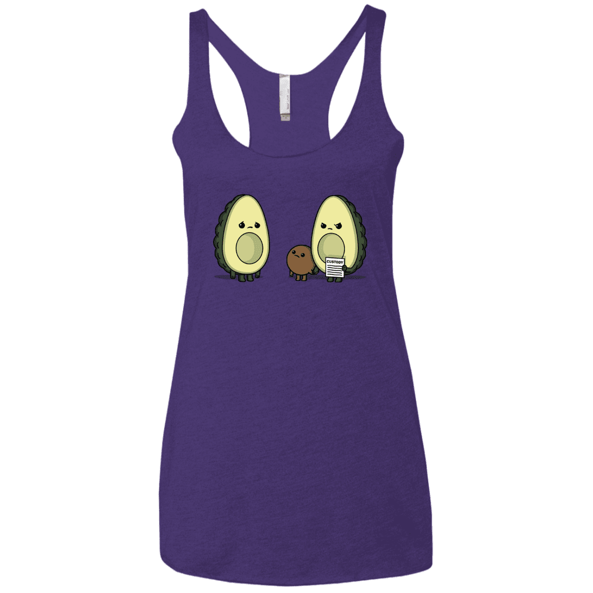 T-Shirts Purple Rush / X-Small Bone Custody Women's Triblend Racerback Tank