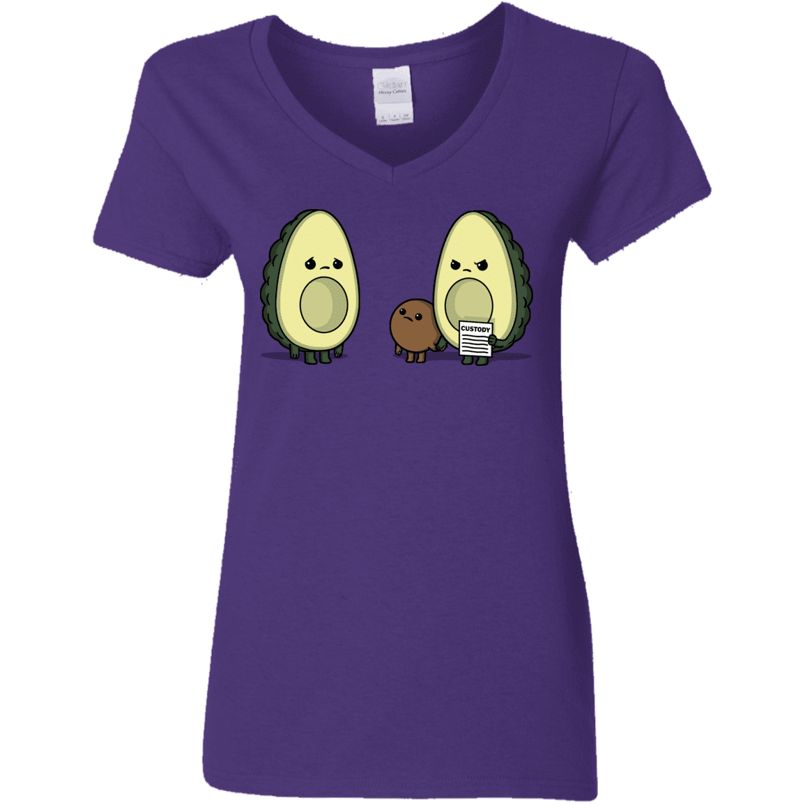 T-Shirts Purple / S Bone Custody Women's V-Neck T-Shirt