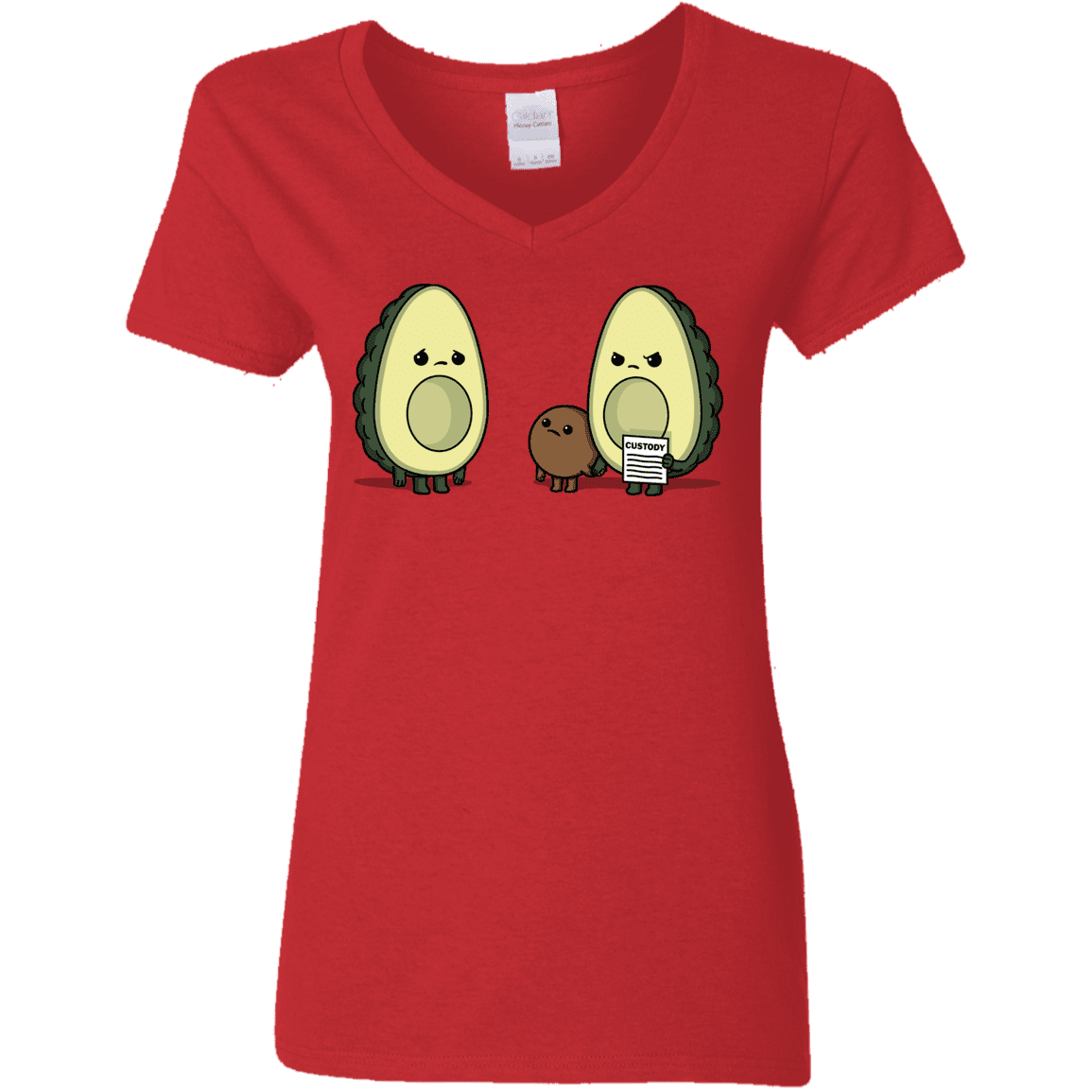 T-Shirts Red / S Bone Custody Women's V-Neck T-Shirt