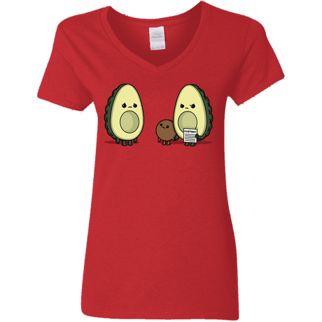 T-Shirts Red / S Bone Custody Women's V-Neck T-Shirt