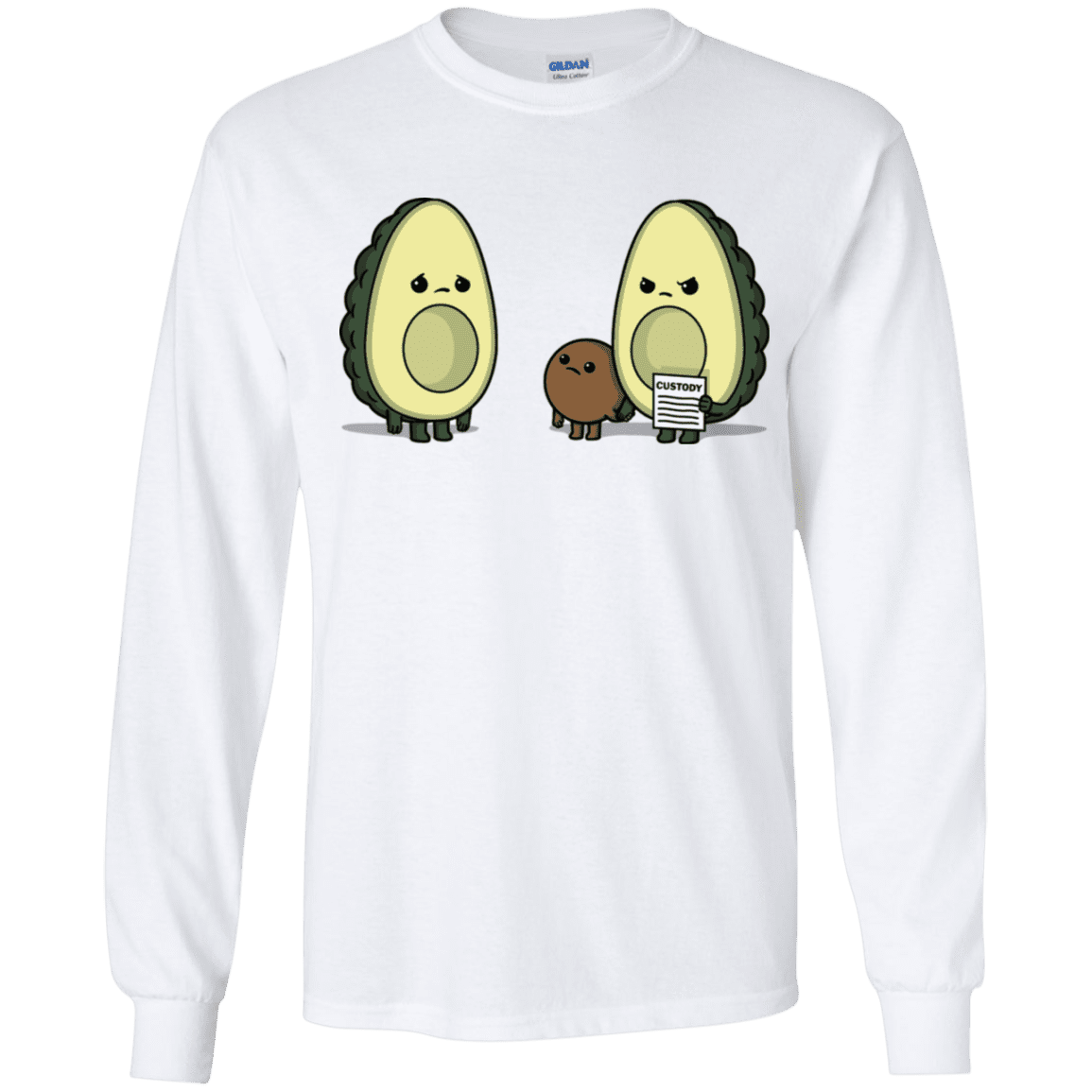 T-Shirts White / YS Bone Custody Youth Long Sleeve T-Shirt