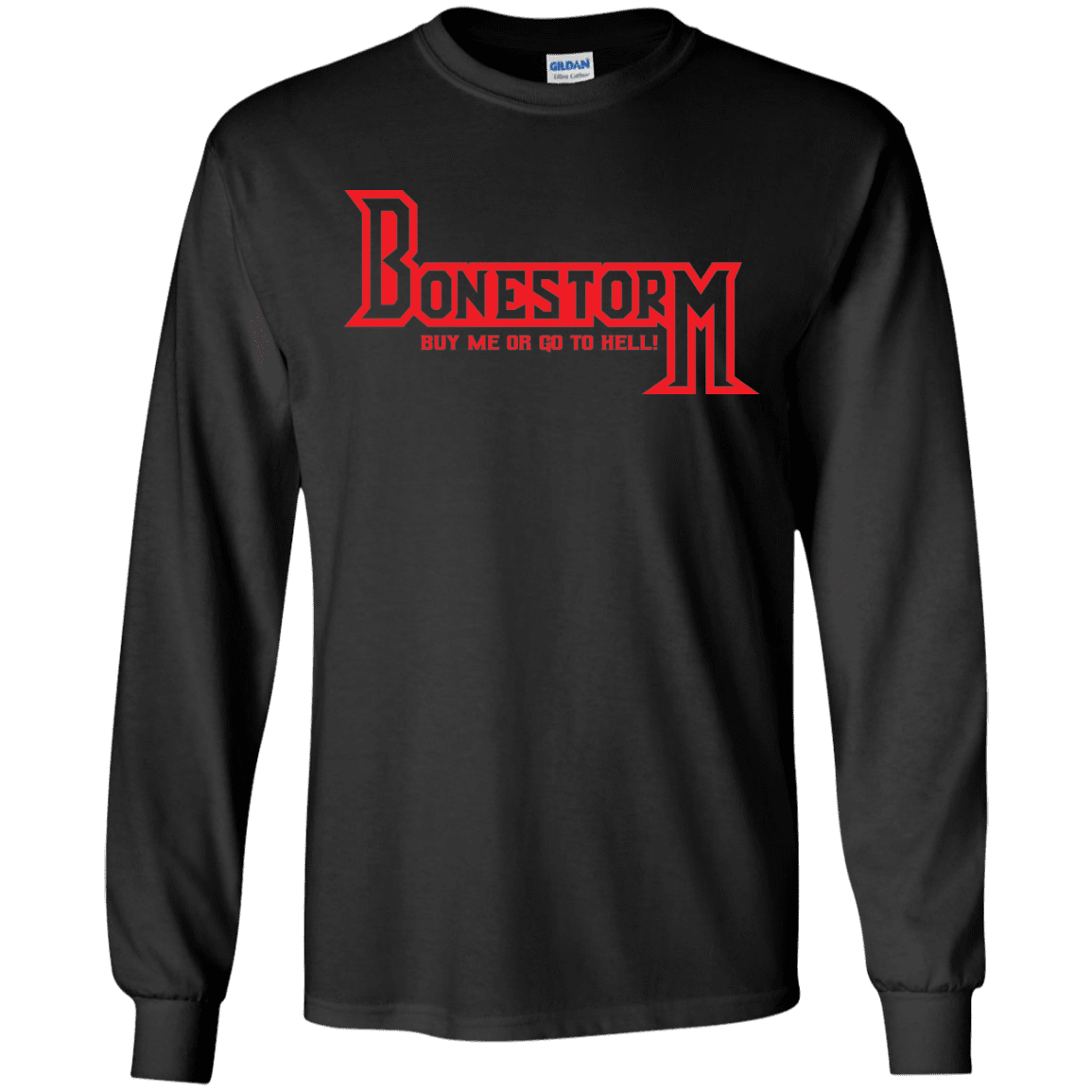 T-Shirts Black / S BONESTORM Men's Long Sleeve T-Shirt