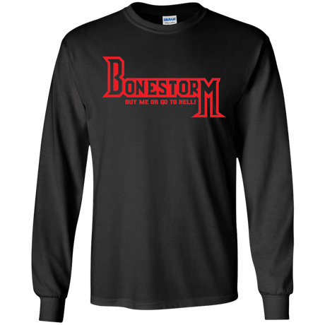 T-Shirts Black / S BONESTORM Men's Long Sleeve T-Shirt