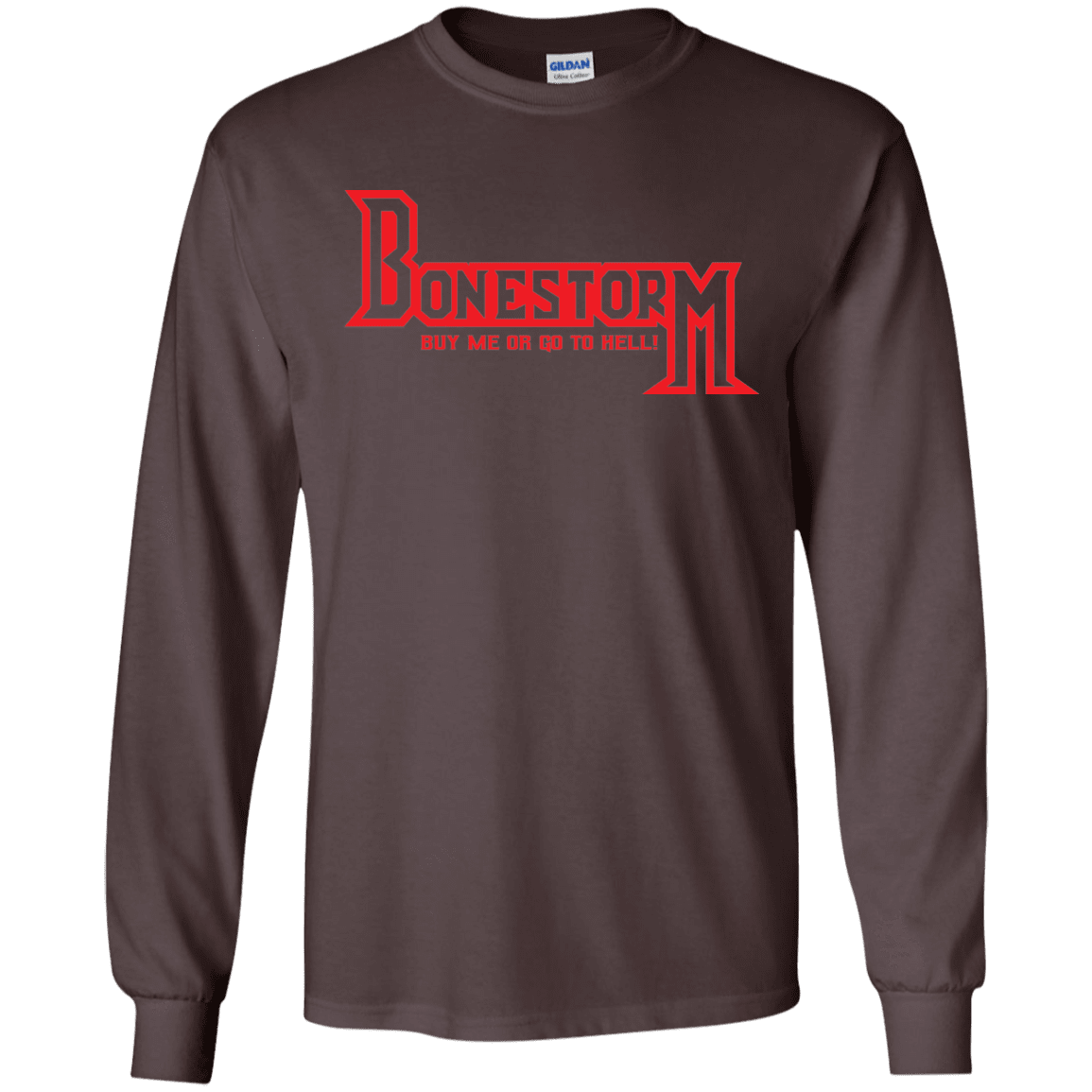 T-Shirts Dark Chocolate / S BONESTORM Men's Long Sleeve T-Shirt