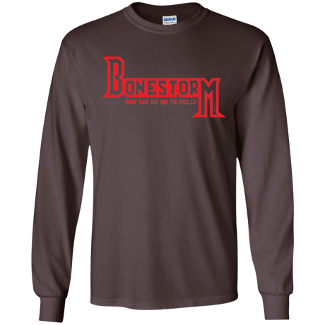 T-Shirts Dark Chocolate / S BONESTORM Men's Long Sleeve T-Shirt