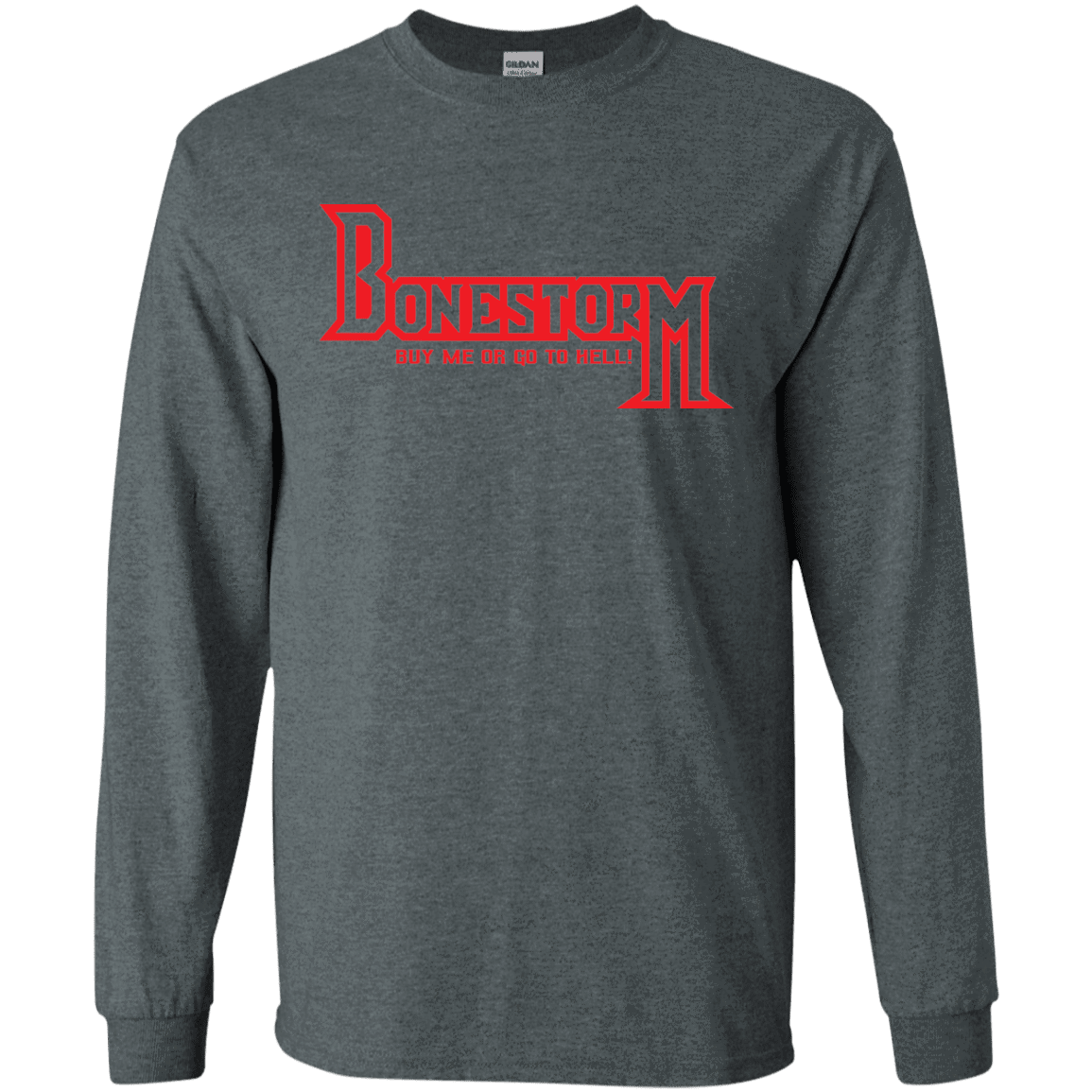 T-Shirts Dark Heather / S BONESTORM Men's Long Sleeve T-Shirt