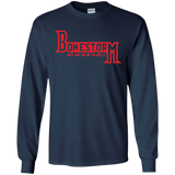 T-Shirts Navy / S BONESTORM Men's Long Sleeve T-Shirt