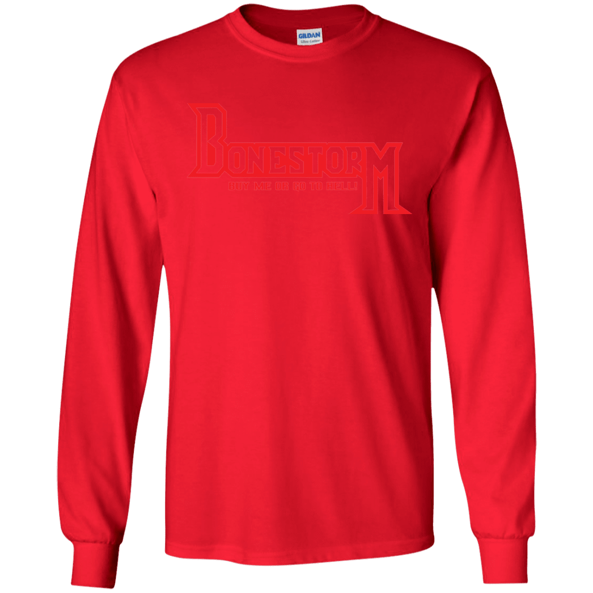 T-Shirts Red / S BONESTORM Men's Long Sleeve T-Shirt
