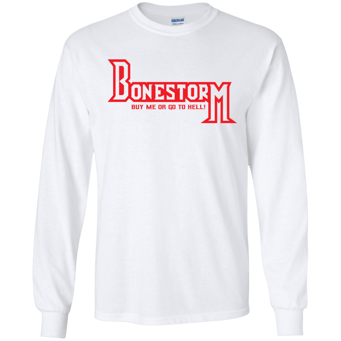 T-Shirts White / S BONESTORM Men's Long Sleeve T-Shirt