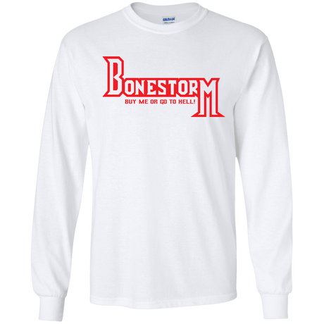 T-Shirts White / S BONESTORM Men's Long Sleeve T-Shirt