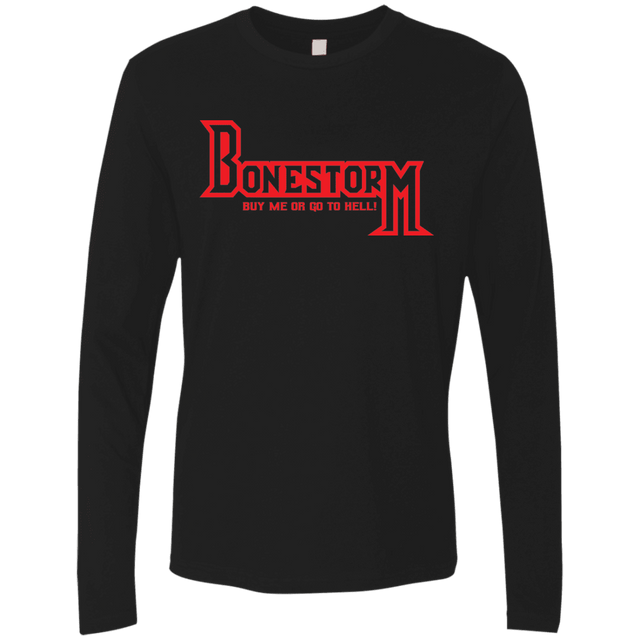 T-Shirts Black / S BONESTORM Men's Premium Long Sleeve